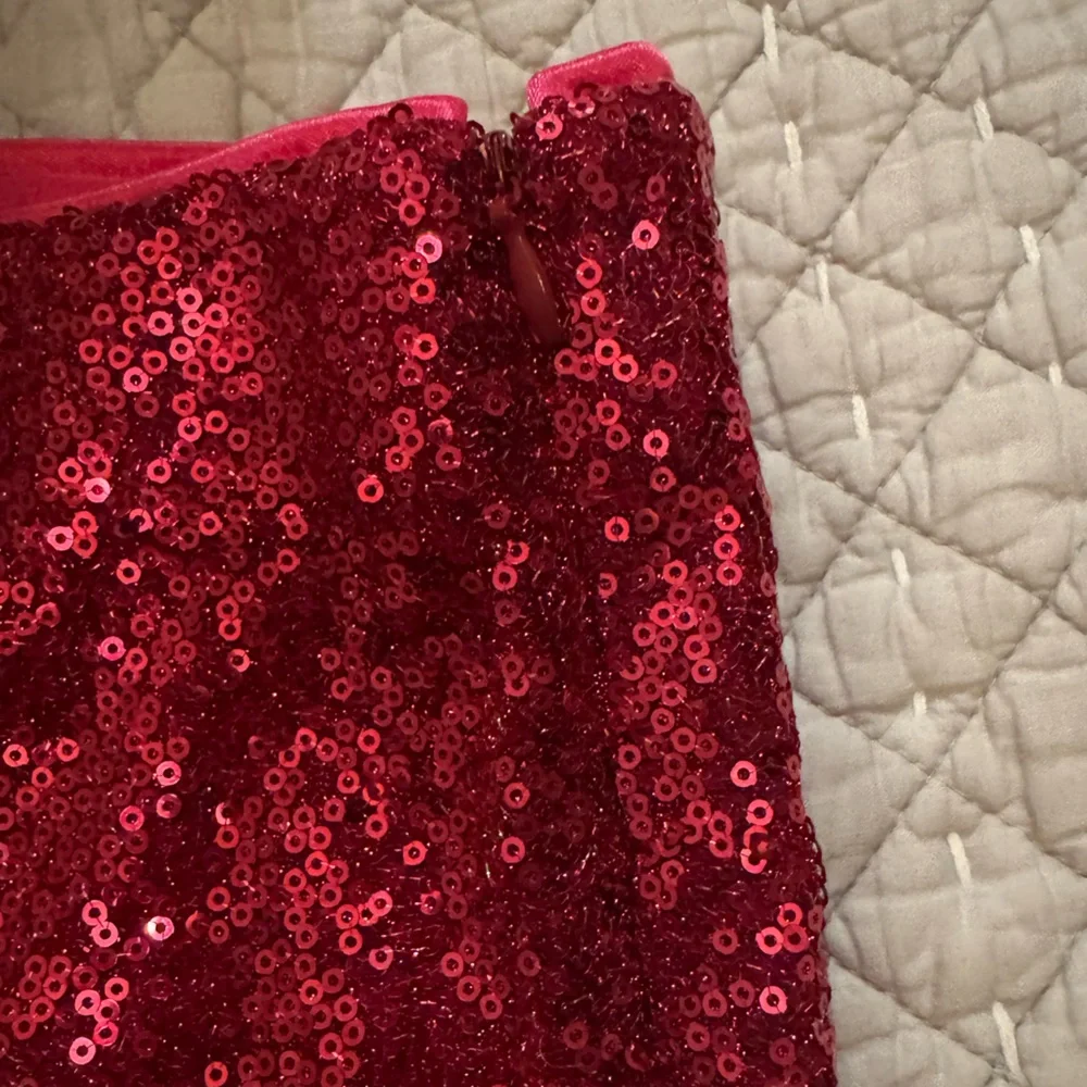 NWT Allegra K High Waist Pink Sequin Mini Shorts - Picture 9 of 10